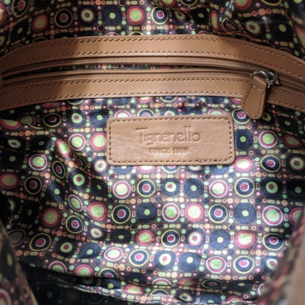 Tignanello soft leather satchel shoulder bag - Picture 6 of 8